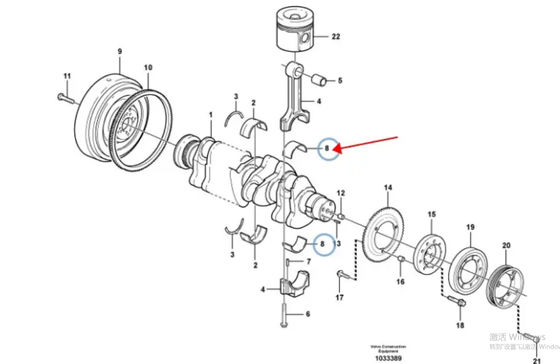 Nuove componenti del motore d'acciaio di Deutz 04284142 20766790 Rod Bearing di collegamento